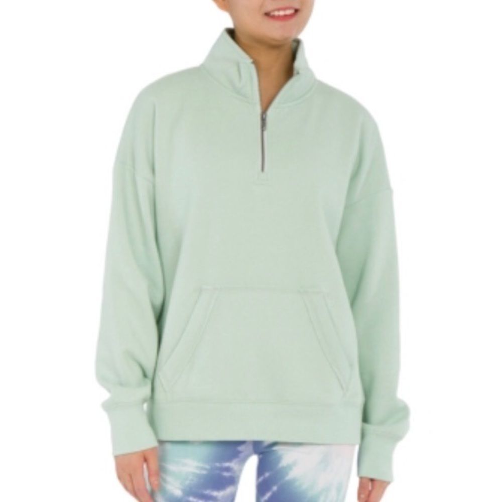 NWT Hippie Rose' Quarter-Zip Sweatshirt SZ- M